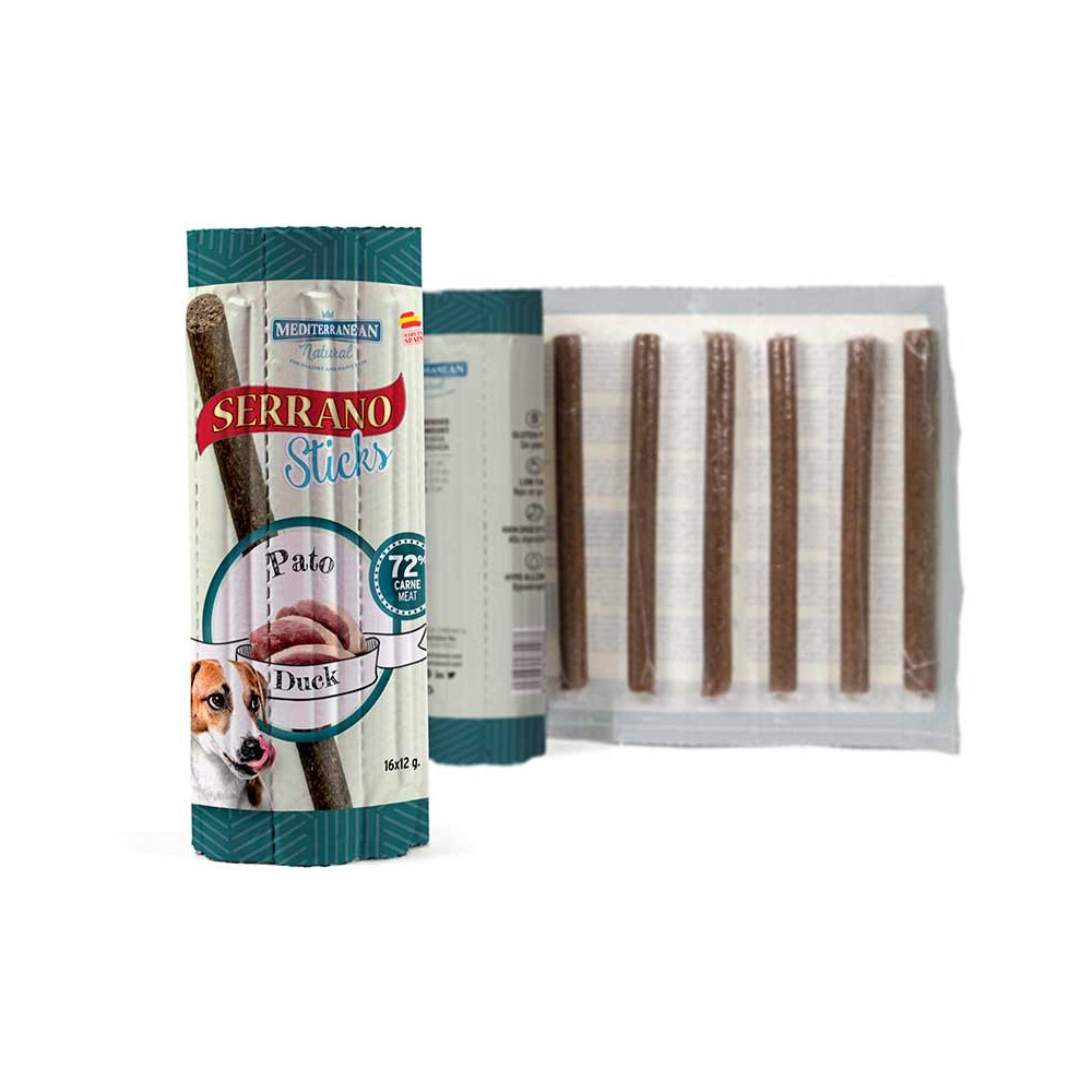 Mediterranean Serrano Sticks 16 uds sabor pato
