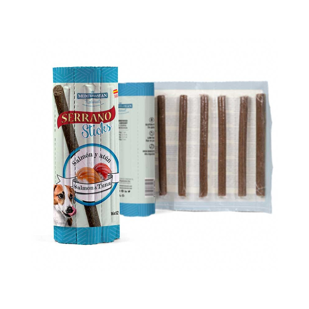 Mediterranean Serrano Sticks 16 uds sabor salmón y atún