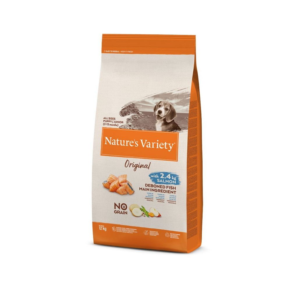 Nature's Variety Original GF Junior Salmón 12 kg