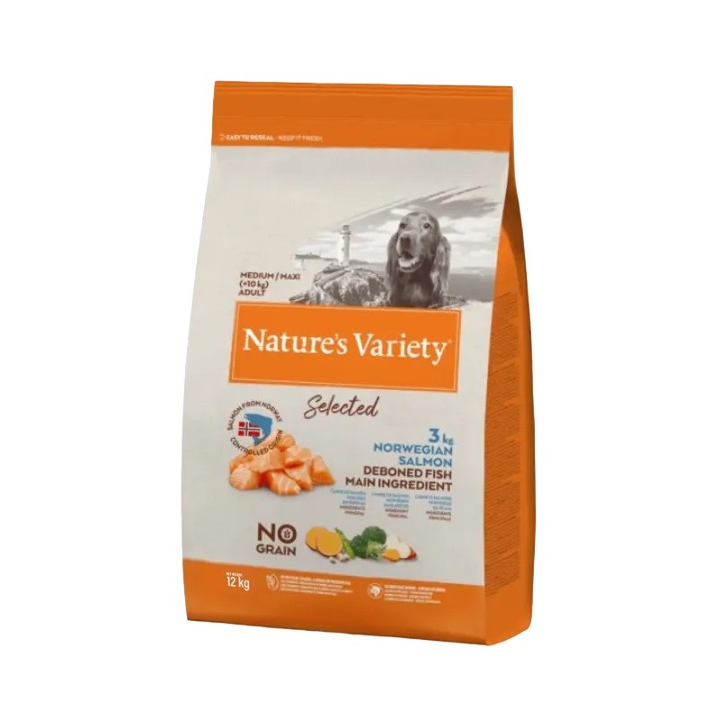 Nature's Variety Select GF Medium/Maxi Adult Salmon 12 Kg