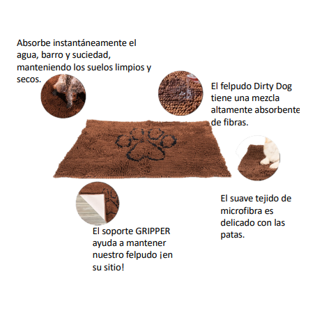 DGS Dirty Dog Doormat. Alfombrilla absorbente Talla M ( 79 x 51 cm )