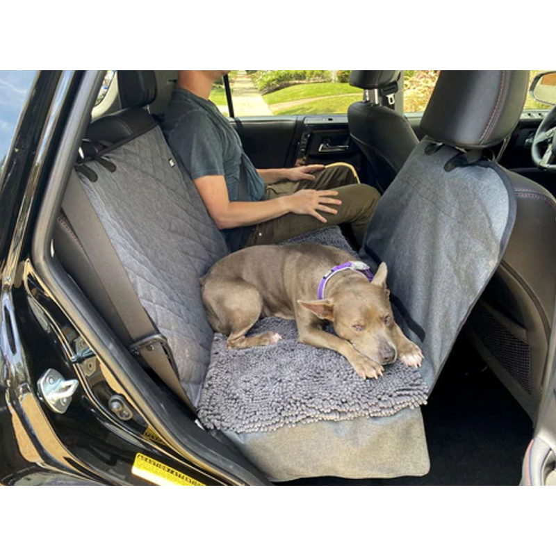 Protector de asientos de coche 148 X 136 cm para perros con colchoneta  absorbente - Superpet Color Gris