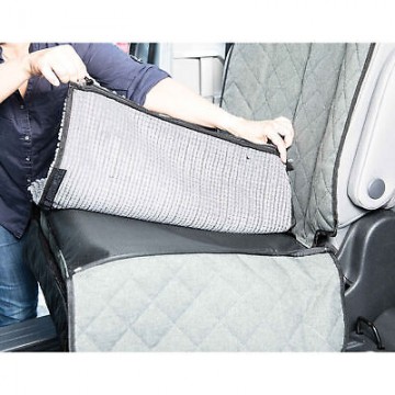 Protector de asientos de coche 148 X 136 cm para perros con colchoneta  absorbente - Superpet Color Gris