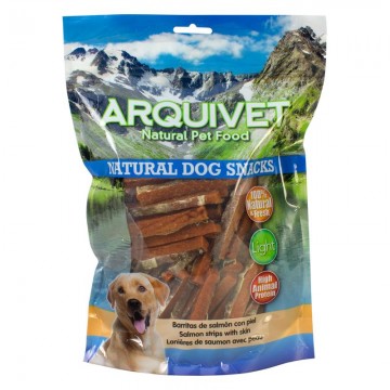 Arquivet Snack Natural Light en Barritas de Salmón con Piel