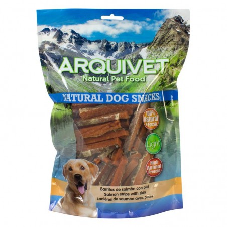 Arquivet Snack Natural Light en Barritas de Salmón con Piel