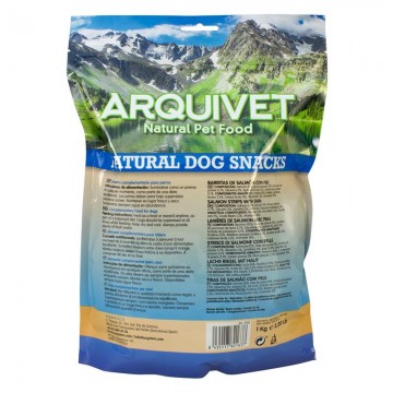 Arquivet Snack Natural Light en Barritas de Salmón con Piel