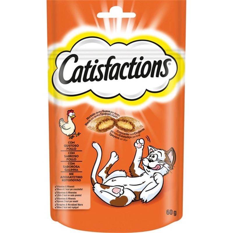 Snacks para gato Catisfactions Pollo 60 gr