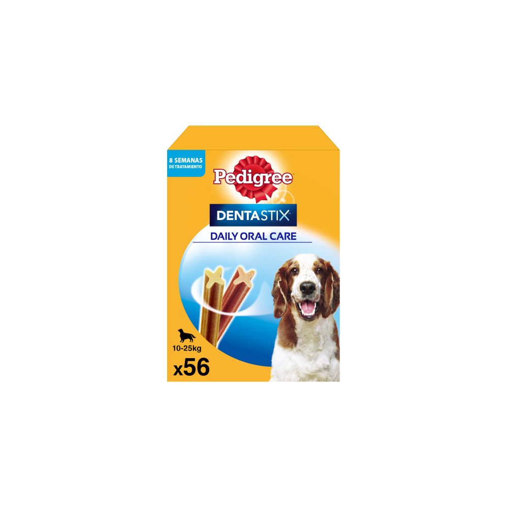 Pedigree Dentastix Uso Diario Limpieza Dental para perros medianos 56 barritas