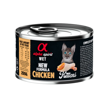 Imagen de Alpha Spirit Húmedo Lata Kitten 200 gr para gatitos - Pollo