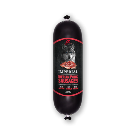 Alpha Spirit Húmedo Salchicha Imperial 350 gr para Gatos CERDO IBÉRICO