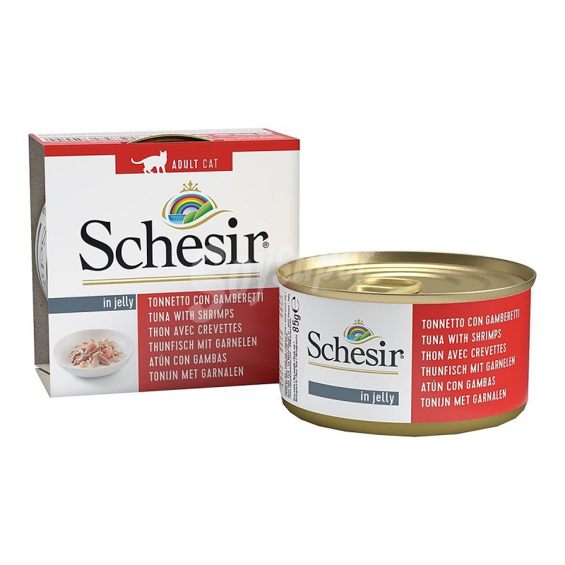 Schesir Multipack Lata Atún Con Lubina Comida Húmeda Para Gatos 6x50g