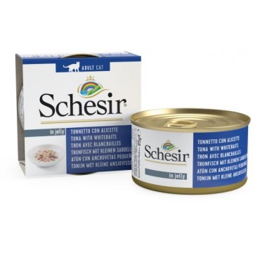 Schesir Lata Gato 85 gr Atún con anchovetas y arroz al natural