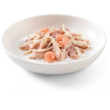 Schesir Pouch Gato 85 gr Atún con pollo y gambas en gelatina