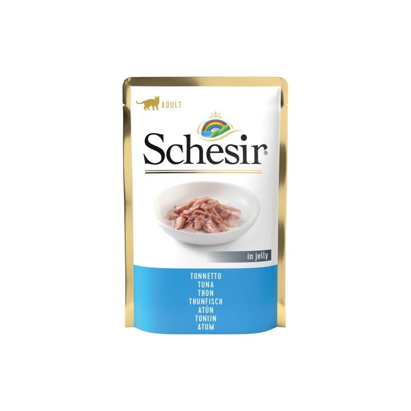 Pouch Comida húmeda Schesir para gatos 85 gr de atún PESO 85 g