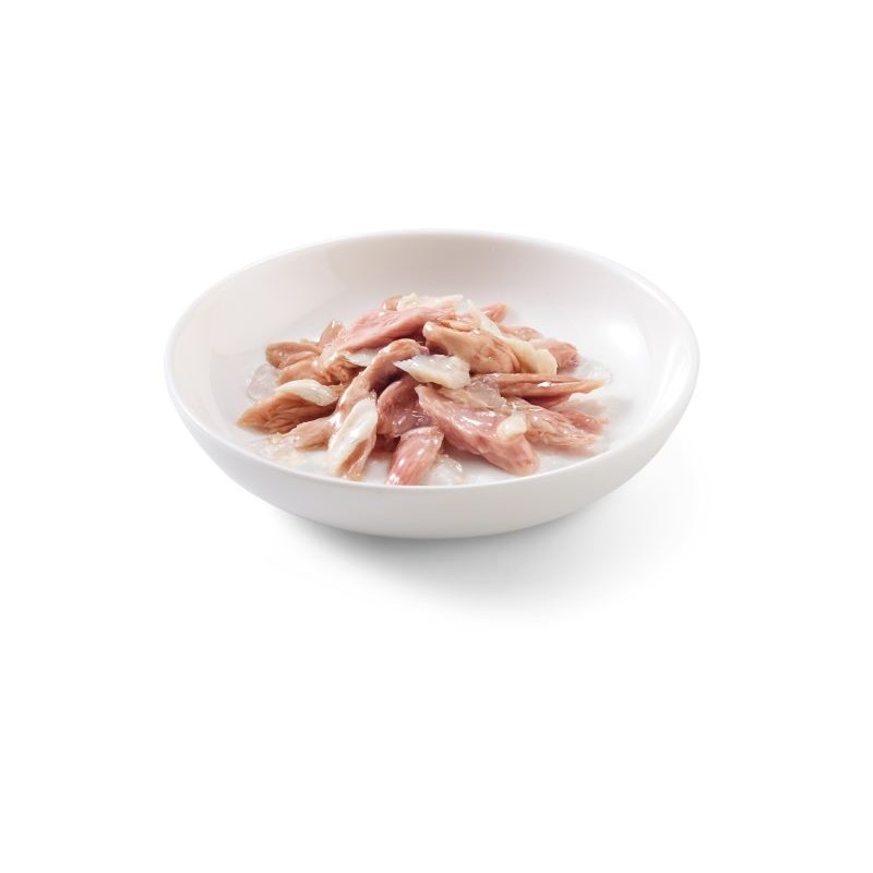 Comida húmeda Schesir para gatos 85 gr atún con jamón PESO 85 g