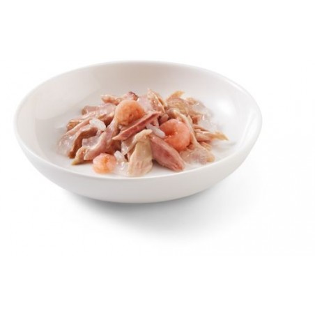 Schesir Lata Gato 85 gr Atún con gambas en gelatina
