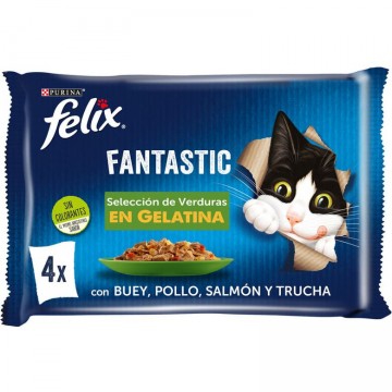 Felix Fantastic Seleccion de Verduras sobres en Gelatina
