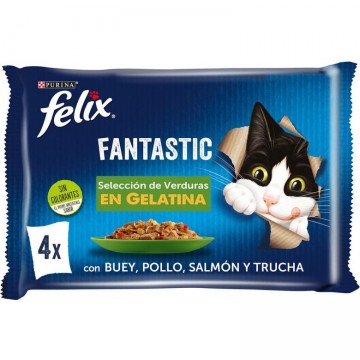 Felix Fantastic Seleccion de Verduras sobres en Gelatina