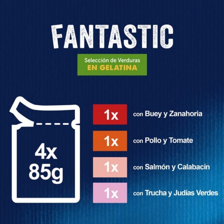 Felix Fantastic Seleccion de Verduras sobres en Gelatina