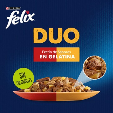 Felix Duo Festín de Sabores sobres en Gelatina