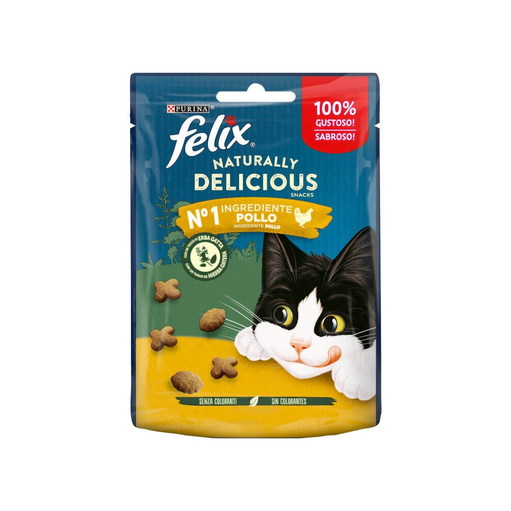 Felix Snacks para Gatos Naturally Delicious de Pollo