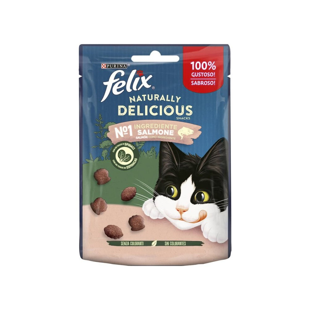 Felix Snacks para Gatos Naturally Delicious de Salmón
