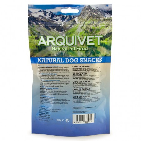 Arquivet Snack para Perros Chips de Salmón