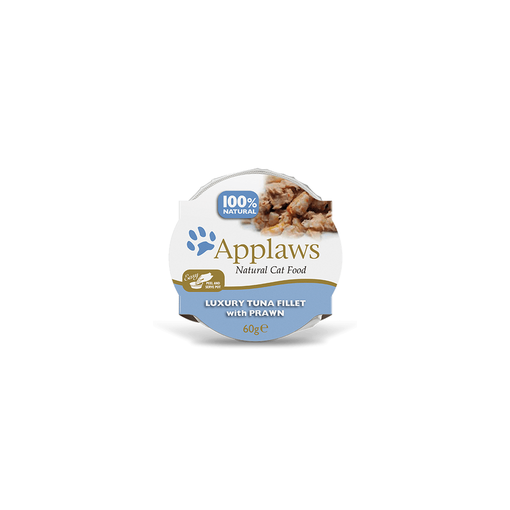 Applaws Tarrina Gatos 70 gr Filete Atún y Gambas