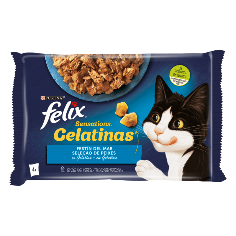 Felix Sensations sobres en Gelatina Festín del Mar
