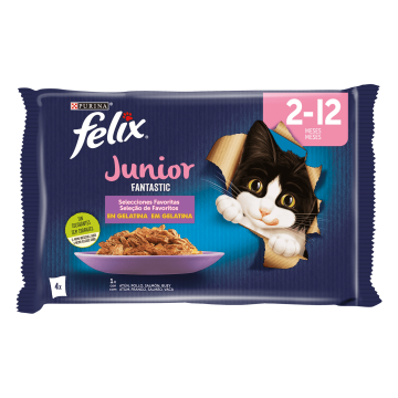 Felix Fantastic Junior sobres en Gelatina para Gatitos