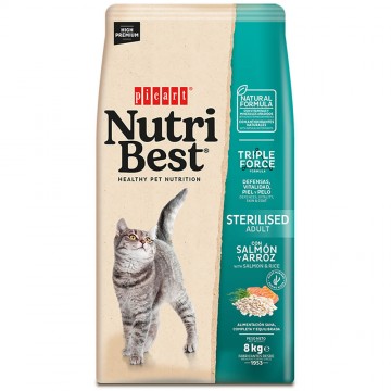 Picart Nutribest Cat Adult Sterilised with Salmon and Rice