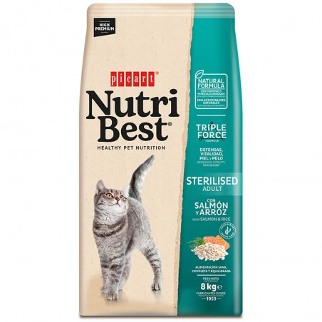Picart Nutribest Cat Adult Sterilised with Salmon and Rice