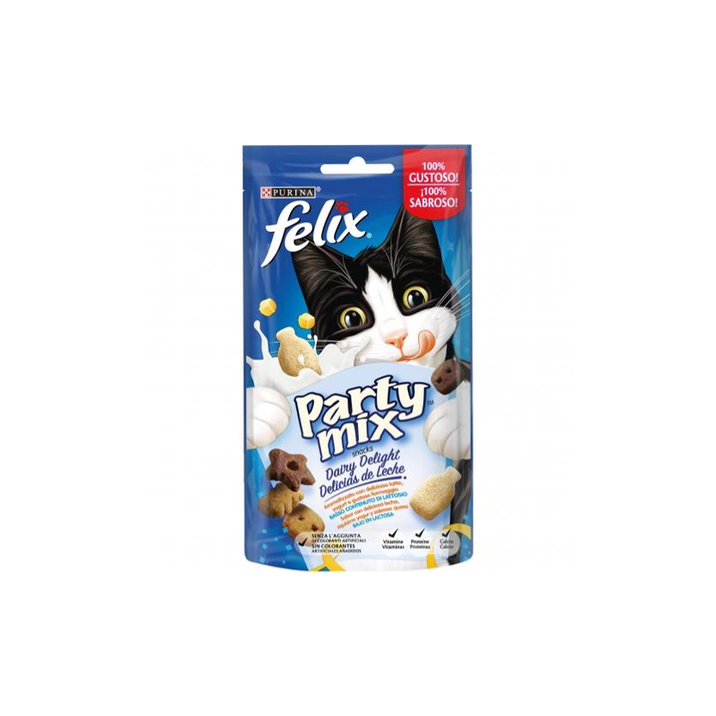 Felix Party Mix Snacks Delicias de Leche 60 gr