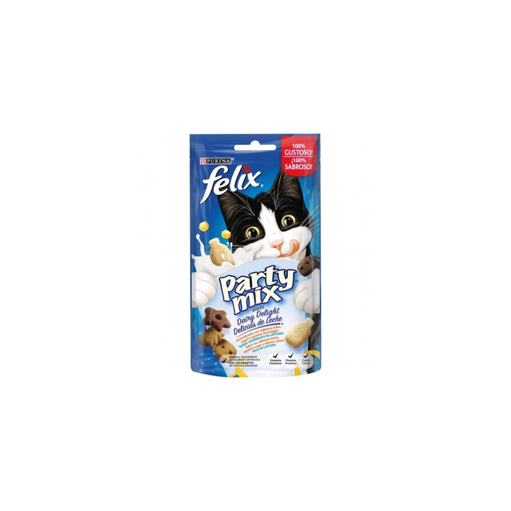 Felix Party Mix Snacks Delicias de Leche 60 gr