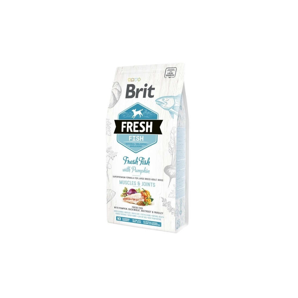 Brit Fresh Dog Adult Large Pescado y Calabaza 12 Kg