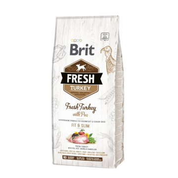 Brit Fresh Dog Puppy Light Fit and Slim Pavo y Guisantes 12 Kg