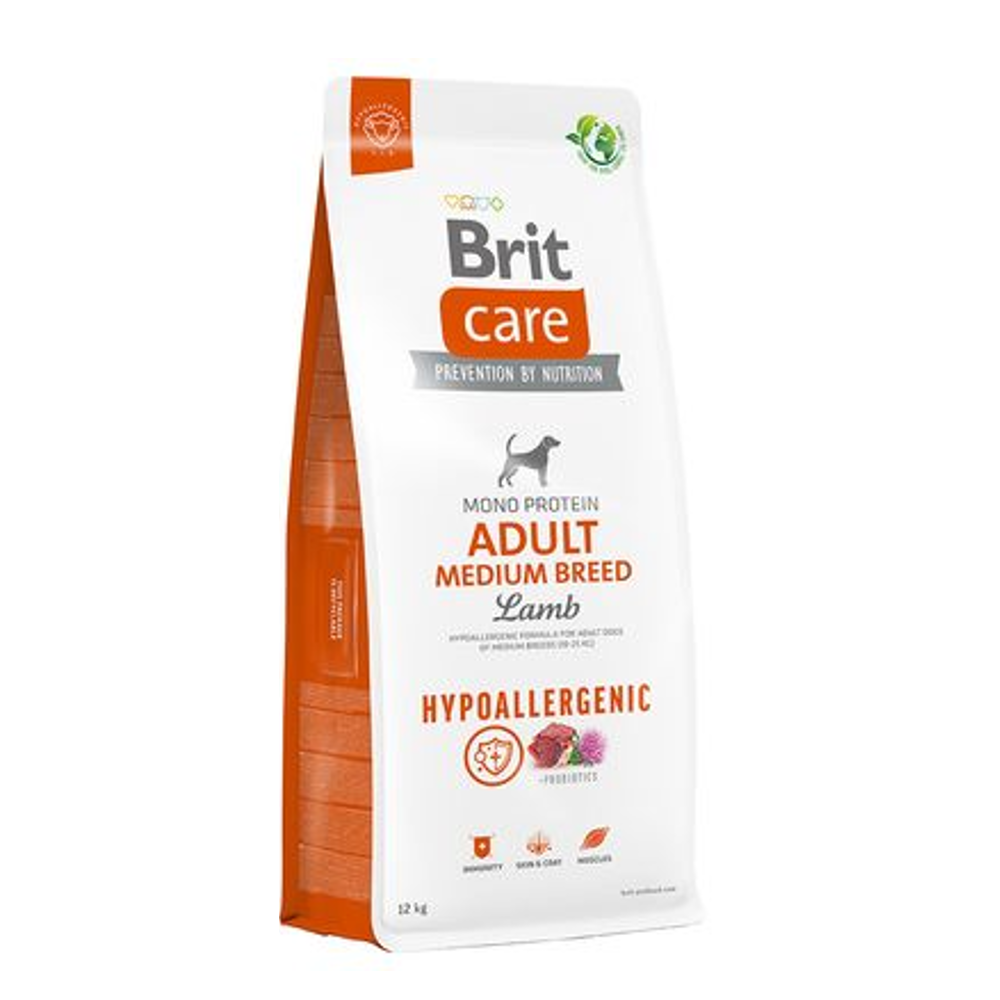 Brit Care Dog Adult Medium Breed Hypoallergenic Cordero 12Kg
