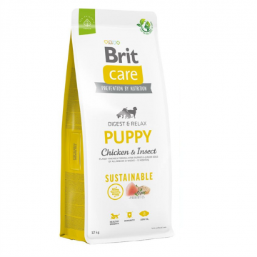 Brit Care Dog  Puppy Sustainable Pollo e Insectos 12 Kg