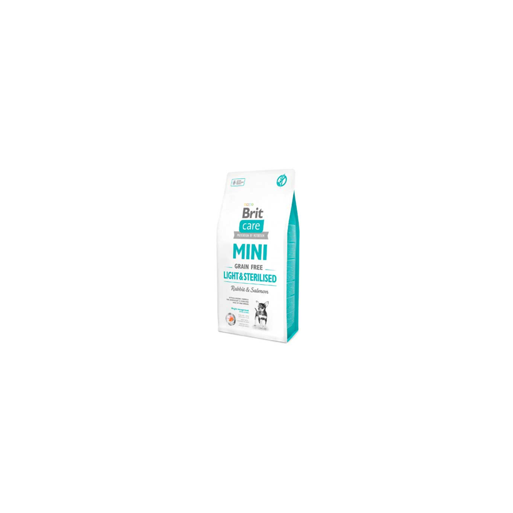 Brit Care Mini Adult GF Light & Esterilizados de Conejo y Salmón