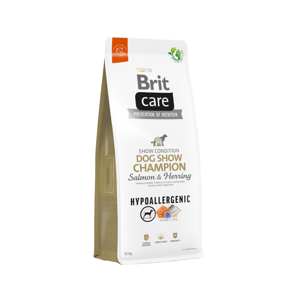 Brit Care Dog Adult Hypoallergenic Dog Show Champion Salmón y Arándanos