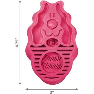 KONG Cepillo de Goma Perros Zoom Groom