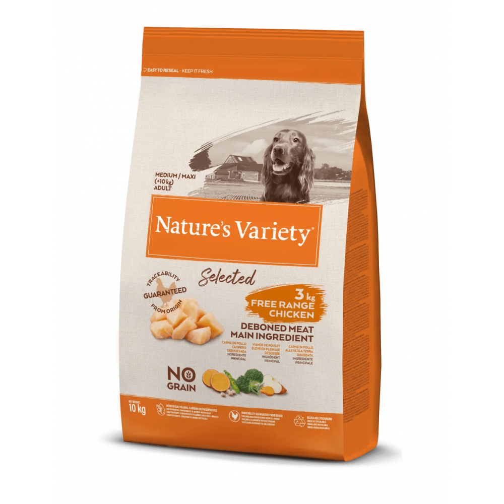 Nature's Variety Select Medium/Maxi Adult Free Range Chicken 10 Kg