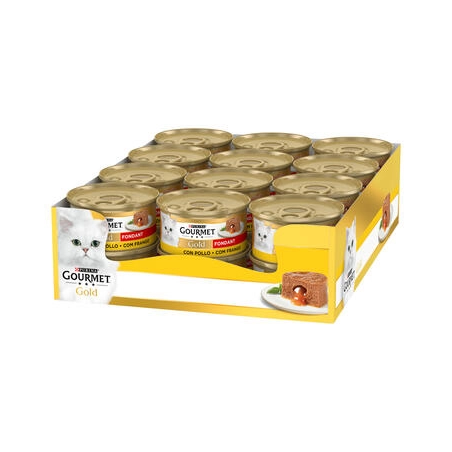Purina Lata para gatos GOURMET GOLD Fondant Pollo 24x 85gr