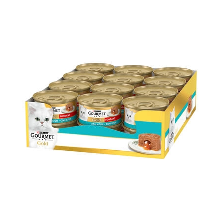 Pack Purina Latas para gatos GOURMET GOLD Fondant Atún 24x 85gr