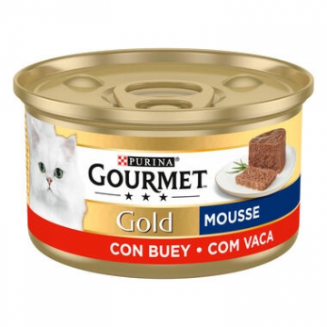 Purina Lata para gatos GOURMET GOLD Mousse Buey