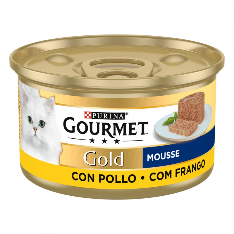 Purina Lata para gatos GOURMET GOLD Mousse Pollo