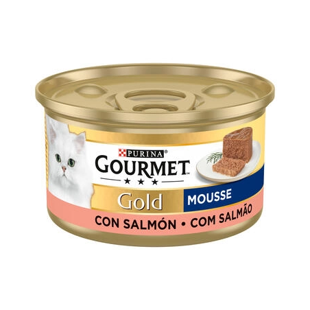 Purina Lata para gatos GOURMET GOLD Mousse Salmon