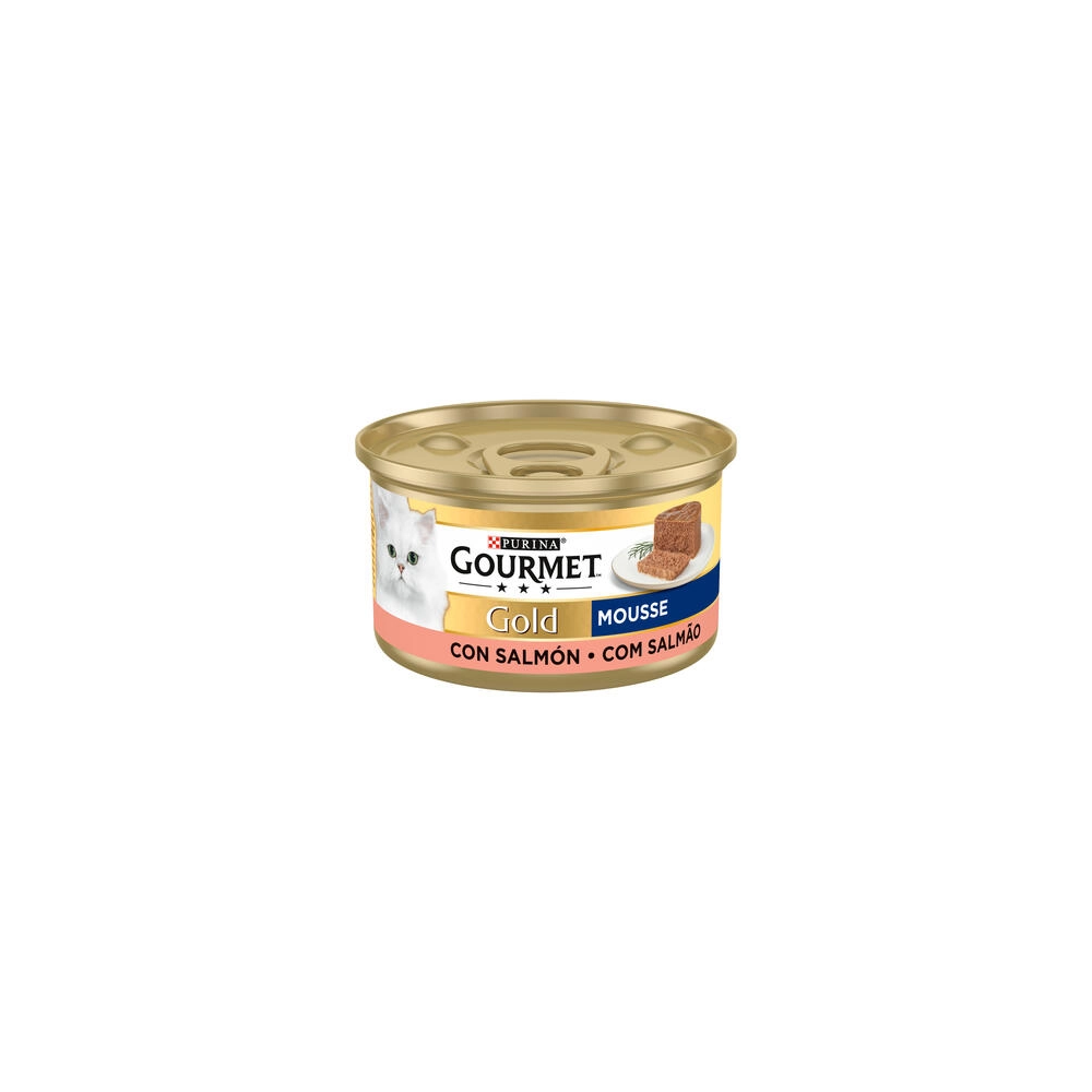Purina Lata para gatos GOURMET GOLD Mousse Salmon