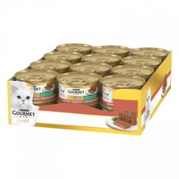 Purina Lata para gatos GOURMET GOLD Mousse Pato & Espinaca PACK