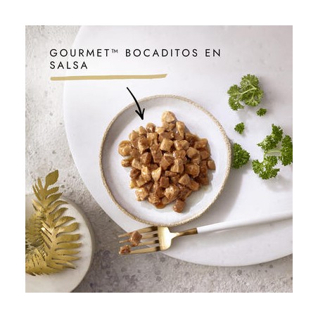 Purina Lata para gatos GOURMET GOLD Bocaditos en Salsa con Pollo & Hígado